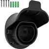 HX-uuyjno Tipo 2 EV supporto da parete per cavo di ricarica, supporto per cavo per caricatore EV IEC 62196-2, con viti, caricatore per esterni (nero)