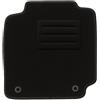 Motohobby Tappetini in velluto su misura per NISSAN MICRA K12 (2002-2010) in nero, 1 tappetino per conducente MOTOHOBBY