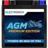 Electronicx YTX20CH-BS AGM Batteria Moto 12V 20Ah 275A - Starter sigillato, senza manutenzione, anti-perdita - compatta, resistente, perfetta per scooter, quad, ATV, powersport - pronta all'uso