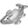 Luxshiny Stampo a Forma Di Pesce 3D in Alluminio Per Torta, Cioccolato, Gelatina, Diy Dolci, Ideale Per Feste E Compleanni, 25x14x6 Cm