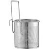 Luxshiny Cestello Appeso Per Pentola Calda in Acciaio Inox 6.7X3.9X3.9 Pollici Cesto Filtrante Per Hotpot Con Gancio Per Scolare E Cuocere Accessorio Per Casa E Ristorante