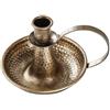 ZMdooreasy Elegante portacandele conico in ferro con manico per decorazione domestica ed uso eventi (piccolo bronzo)