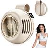 Yizemay Ventilatore portatile con clip, mini ventilatore con clip, ventilatore elettrico senza pale, 5 velocità, ricaricabile, condizionatore portatile per campeggio