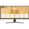 Aoc Monitor 34" ( LED 3440x1440 UWQHD 120Hz ) HOME OFFICE Curvo Black CU34B3E
