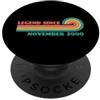 Legend Since Birthday Legend Since November 2000 PopSockets PopGrip Adesivo