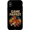 Retro Video Game Lover Console Gamers Pa Custodia per iPhone X/XS Divertente Parrot Gamer Meme Retro Gioco di Giochi di parole Animal Joke Console