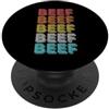Beef Shirt Vintage Retro Classic Apparel Vintage Retro Manzo PopSockets PopGrip Adesivo
