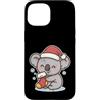 koala winter santa hat stocking snow win Custodia per iPhone 15 Carino Koala Inverno con Cappello di Babbo Natale