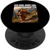 Funny Papa Bear Father Day Hiker Adventu Hike More Worry Less Orso escursionista divertente Avventura PopSockets PopGrip Adesivo