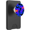 Electric Flux Pattern Studio Modello di arte ottica astratta dell'onda termica variop PopSockets PopWallet per MagSafe