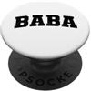 Vintage Distressed Identity Apparel Baba Distressed Bold Identity Classic vintage PopSockets PopGrip Adesivo