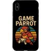 Retro Video Game Lover Console Gamers Pa Custodia per iPhone XS Max Divertente Parrot Gamer Meme Retro Gioco di Giochi di parole Animal Joke Console