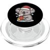 koala winter santa hat stocking snow win Carino Koala Inverno con Cappello di Babbo Natale PopSockets PopGrip per MagSafe