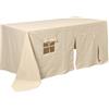 Ferm Living - Tovaglia in tessuto Cabane - Bianco - Cotone riciclato - Designer Trine Andersen