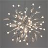Lotti Importex Ramo Argento FIREBall Sfere e Foglie 100 LED CLASSIC 5mm Luce Fissa Ø40cm - Lotti Importex