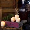 Lotti Importex Candela ø7,5cm Avorio Rustic LED BIANCO CALDO, Fiamma in movimento h 12,5 cm - Lotti Importex