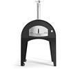 Fontana Forni Forno a legna per Pizza Amalfi 80x50 con carrello Fontana Forni