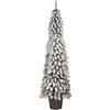 Flora Albero Natale LANE cm 210 PVC FLOCCATO c/Vaso Quadro T417 D68 - Flora