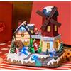 Lotti Importex Villaggio Natale c/Mulino a Vento Rotante Batteria - Lotti Importex