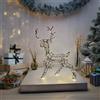 Lotti Importex Renna 3D con Zampa Alzata RP BWM Marrone H52cm 150 MicroLED BIANCO CALDO ø1,5mm - Lotti Importex