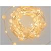 Lotti Importex Catena decorata PLM CH 10m 200 MicroLED ø1,5mm, 100 Minisfere Gummy ø10mm BIANCO CALDO alternate a 100 MicroLED BIANCO CALDO - Lotti Importex