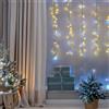 Lotti Importex Tenda 460xH80cm 24 Stringhe ø6cm SFL StarFall Light Steady + Chasing 1152 LED BIANCO CALDO e BIANCO - Lotti Importex