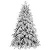 Flora Albero Natale CRYSTAL cm 210 PE+PVC Floccato T1390 D147 - Flora