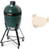 Big Green Egg Medium con Supporto con Ruote e Base Cottura Indiretta