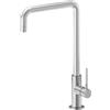 Newform - MAKI miscelatore per lavello con bocca quadra girevole [PVD brushed gun metal] - 71821.59.066