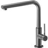 Newform - MAKI miscelatore per lavello con bocca L girevole [PVD brushed gun metal] - 71822.59.064