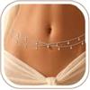 WATEFOER Catena da Vita in Oro per Donna, Catena da Pancia Stratificata in Oro 18K con Zirconi Regolabile Impermeabile Sexy Bikini Catene, Catene da Corpo Estive Accessori da Spiaggia Moda (B-Argento)