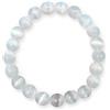 Enchanted Therapist Bracciale Reiki con selenite infusa selenite, 17,8 cm, cristallo, selenite