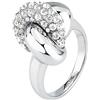 Morellato Anello Donna in Acciaio, Cristalli, Collezione LEGAME, Nodo