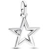 PANDORA ME Medaglione a forma di stella in argento Sterling con zirconia cubica trasparente