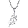 BOBIJOO JEWELRY - Pendentif Collier Branche Acacia Titi Franc Maçonnerie Acier 316L Argenté Amour de Dieu Chaîne