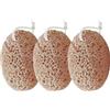 Noaxylic 3 Pezzi Spugna da Bagno Naturali con Cordoncino, 15.5x10x6cm Spugne da Bagno Esfoliante Delicata, Più Grandi-Spugne Morbida, Sponge Riutilizzabile, per Donne e Uomini(Marrone)