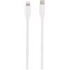 VIVANCO Cavo di ricarica, cavo dati e ricarica da Lightning a USB Type-C™, bianco 0,15 m (62757)
