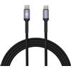 Tellur Cavo dati Tellurium da tipo-C a tipo-C, 3 A, 60 W, 1 m, nylon, nero