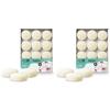 Bolsius - Maxi Candele Galleggianti - Avorio - 12 Pezzi in Scatola - Ø 7,6 cm - Durata 8 ore - Senza Profumo - Cera di paraffina - Candela Galleggiante XL - Varie Occasioni (Confezione da 2)