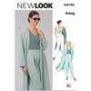 New Look Sewing Pattern UN6796A - Cartamodello per cappotto, maglia e pantaloni da donna, taglie dalla 40 alla 46