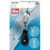 Prym-T -Audio-Tondo in Pelle, con Chiusura a Zip, Colore: Nero