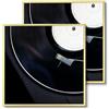 Golden State Art, cornice in alluminio per dischi in vinile, 12,5 x 12,5 cm 12.5x12.5 Gold (Pack of 2)