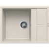 Elleci Lavello Incasso 1 vasca 65x50 Granitek Bianco Soft | Elleci Unico 125 LGU12539