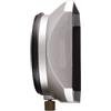 Generico Compatibile con obiettivi da 25 mm+ Paraluce quadrato in alluminio da 40,5 mm(Silver)