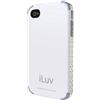 iLuv - Cover Regatta Dual Layer Case per iPhone 4 - Bianca (ICC760WHT)