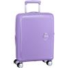 American Tourister Trolley cabina espandibile realizzato in polipropilene, leggero e resistente con chiusura fissa con combinazione a 3 cifre con funzione TSA. Dispone di 4 ruote pivotanti, maniglia s