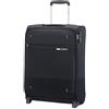 Samsonite Base Boost - Valigia da cabina 55 x 40 x 20 cm, con 2 ruote, valigia morbida da cabina adatta alla maggior parte delle compagnie aeree, lucchetto TSA, leggera, 41 L, Nero
