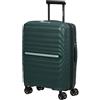Samsonite Neo Flux - Spinner S, Bagaglio a mano espandibile, 55 cm, 39/45 L, Verde giungla (Jungle Green)