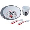 NUK Disney Mickey Mouse - Set per imparare a mangiare, confezione regalo, senza BPA, a partire dai 6 mesi in su