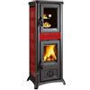 La Nordica Stufa A Legna 'Gemma Forno' Con Forno Smaltato. Rivestimento Esterno In Maiolica. Porte, Testata E Focolare In Ghisa. Vetro Ceramico Resistente A 750°. Dimensioni Mm. 460X495Xh.1207